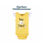 Gerber Bee Kind Sleeveless Onesies Bodysuits 4pcs - Image 4