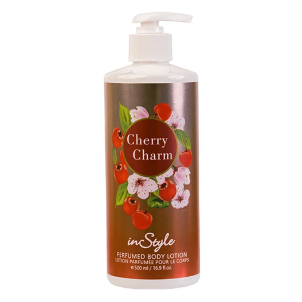 02c3423fbfcebfd0e7a62d241f3a3b6d.jpg INSTYLE BODY LOTION CHERRY CHARM 500ML - Image 1