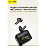 Awei ANC +ENC Noise Cancelling Earbuds With Screen T56 AMC