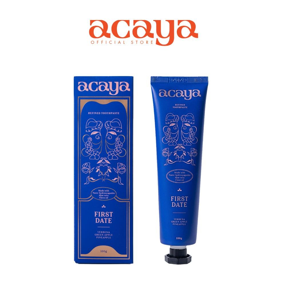 0f8e77c1f306f5b52e657b2f0d442bff.jpg Acaya Refined Toothpaste (First Date) 100g - Image 1