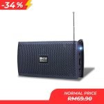 SonicGear SonicGo RDO 30X Portable Speaker with Mic – Grey