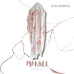 Laura Hijab Marble Peach - Image 2