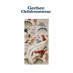 Gerber Boys Dino Flannel Receiving Blankets 4pcs - Image 3