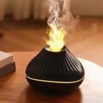 LavaMist Flame Aroma Diffuser 160ml | USB Essential Oil Humidifier with Night Light - Image 3