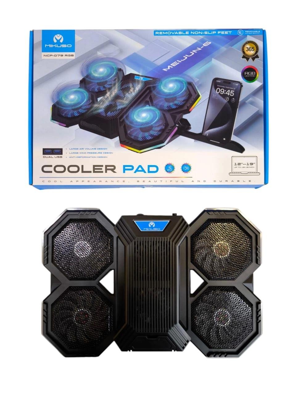 2f140a8b8cd1a15c831e37ec30630da3.jpg 4 Fan RGB Coller Pad Laptop Fan - Image 1