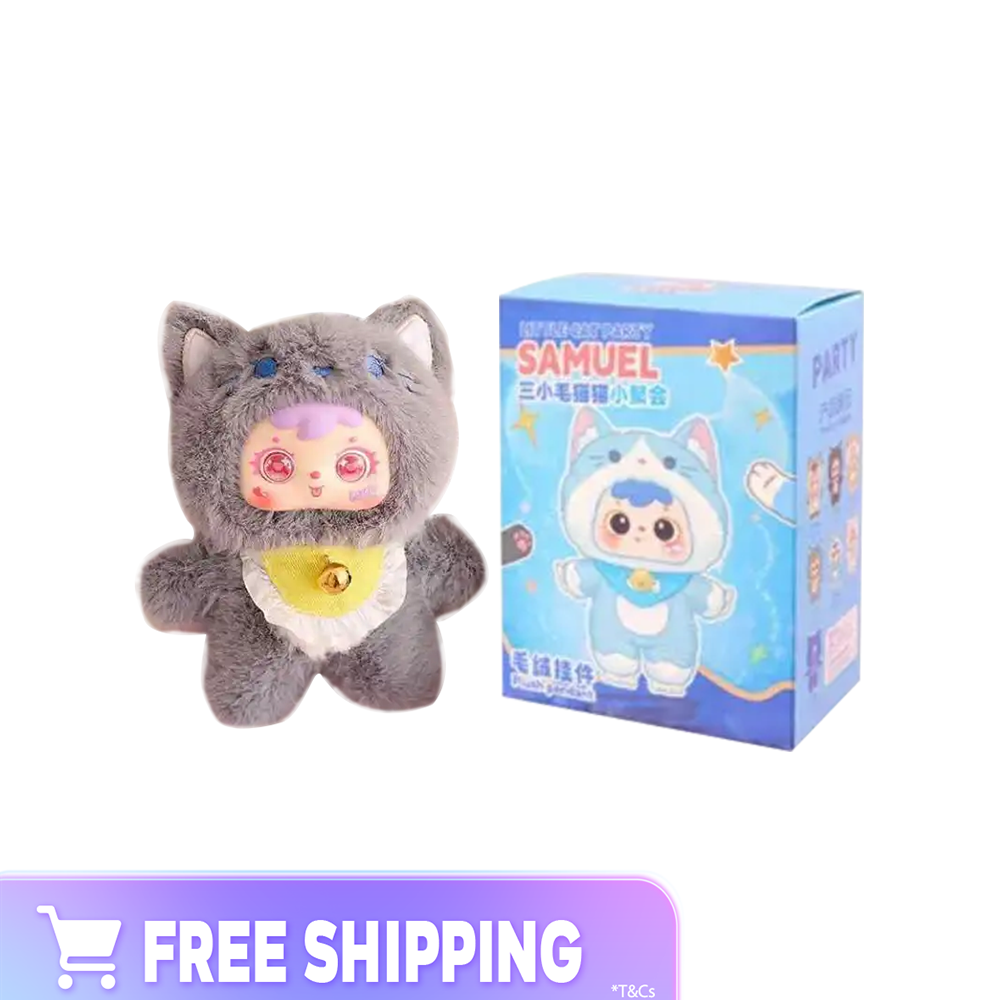 30c154ca4690a31f73a81430c689760b.png Three Little Hair Cat Gathering Series Blind Box - Image 1
