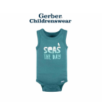 Gerber Sea Sleeveless Onesies Bodysuits 4pcs - Image 4