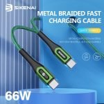SIKENAI 1.2M 66W Fast Charging Cable Type-C to Type-C CX-60 - Image 2