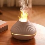 LavaMist Flame Aroma Diffuser 160ml | USB Essential Oil Humidifier with Night Light - Image 2