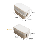 ECO Bamboo 2 Tier Lunch Box – 1200ml