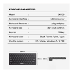 Jertech SPORTS DK500 Mini Multimedia Keyboard - Image 5