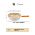 Neoflam FIKA Reserve Wok with lid 26cm - Image 3