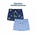 Gerber Baby Girl Blue Short Pant 2pcs