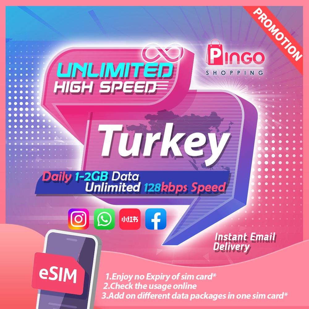 5468490e13e4222a262c2204a00326dd-3.jpg Turkey eSIM Daily 1GB Unlimited 128 kbps Speed - Image 1