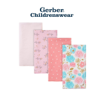 Gerber Princess Flannel Receiving Blankets 4pcs - Image 7