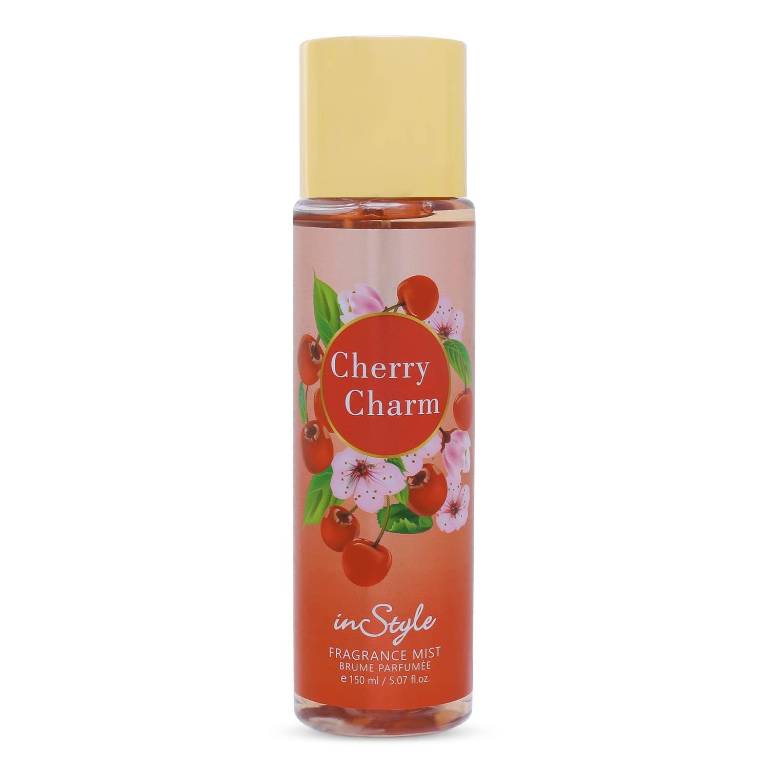 58d3236afaf2690e27879a7015d7b870.jpg INSTYLE FRAGRANCE MIST CHERRY CHARM 150ML - Image 1