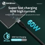 SIKENAI 1M Fast Charging Cable Type-C to Type-C SX-27 - Image 4