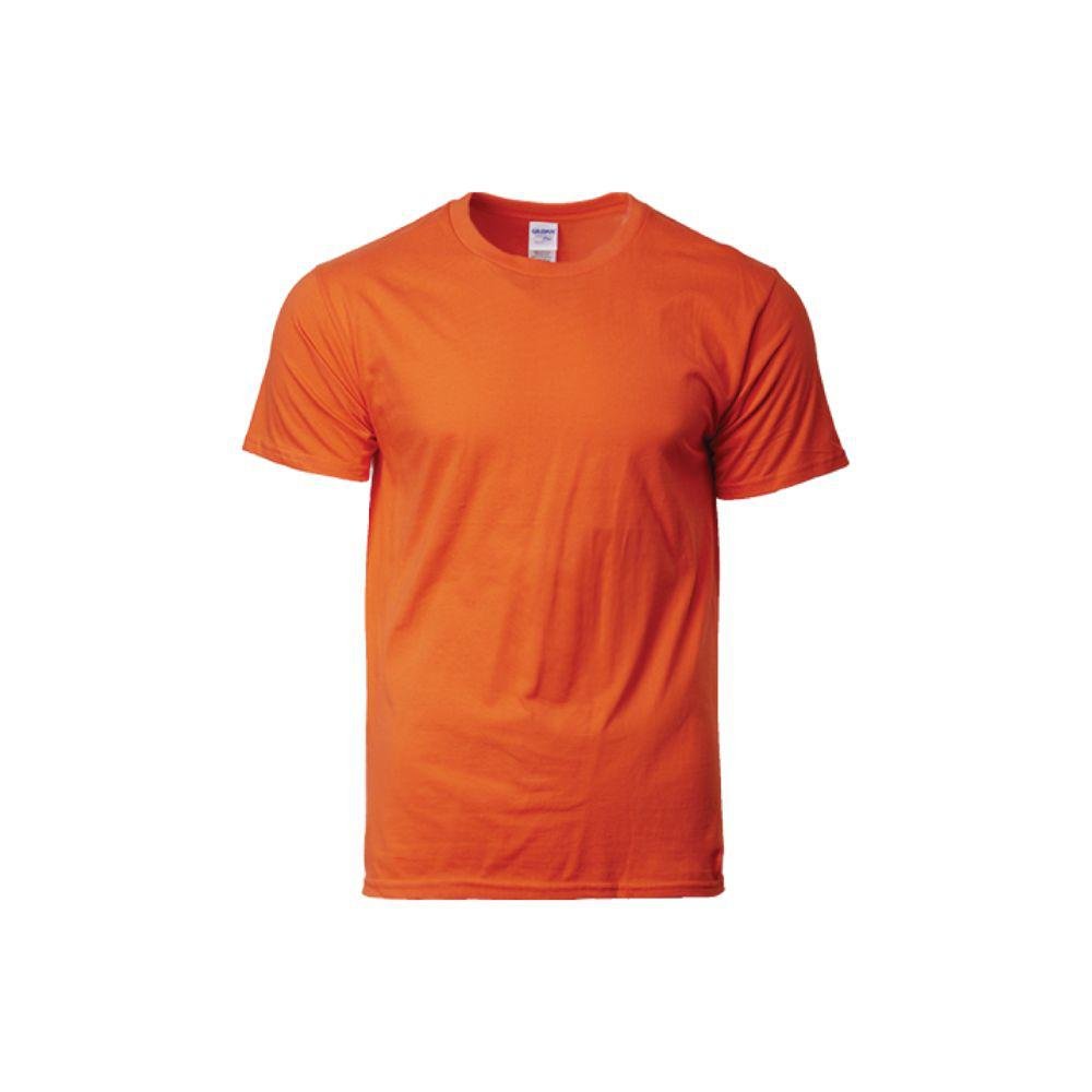 5d7266c3d5d7f4f1914fa9267ff37fdc-2.jpg GILDAN Premium Cotton T-Shirt – Orange - Image 1