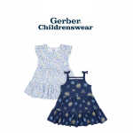 Gerber Blue Flora Knit Dress 2pcs