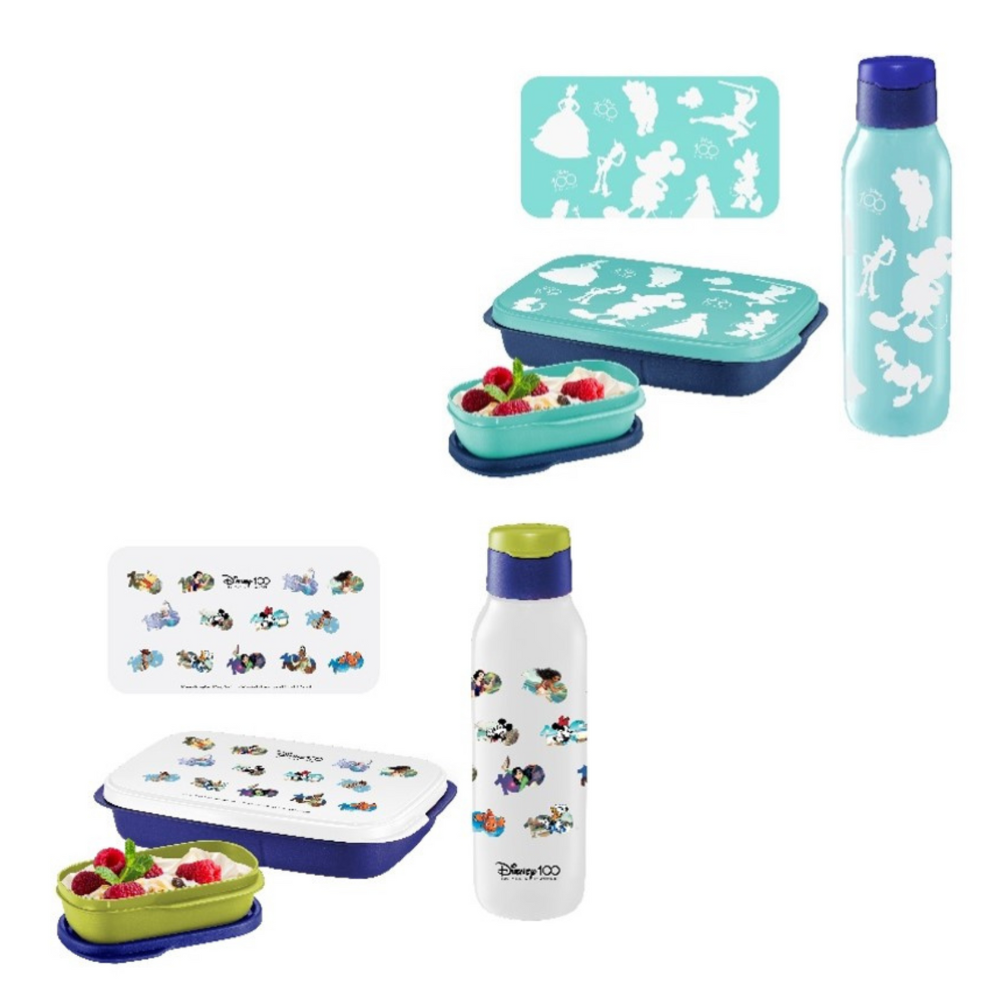 68e8d2fdb0aec00161cb35405fbb0739-2.png Tupperware D100 Lunch Set Foodie Buddie + Bottle (Random) - Image 1