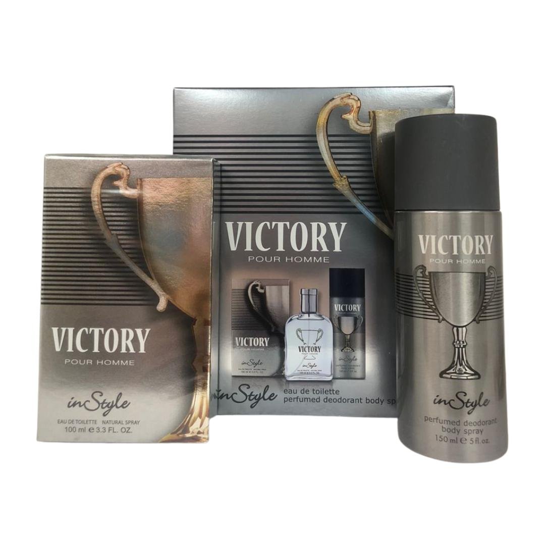 7208bf92bef469b0052b38356fdf8e67.jpg INSTYLE VICTORY EDT 100ML + DEO 150ML - Image 1