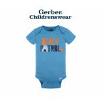 Gerber Shark Short Sleeve Onesies Bodysuits 4pcs - Image 3