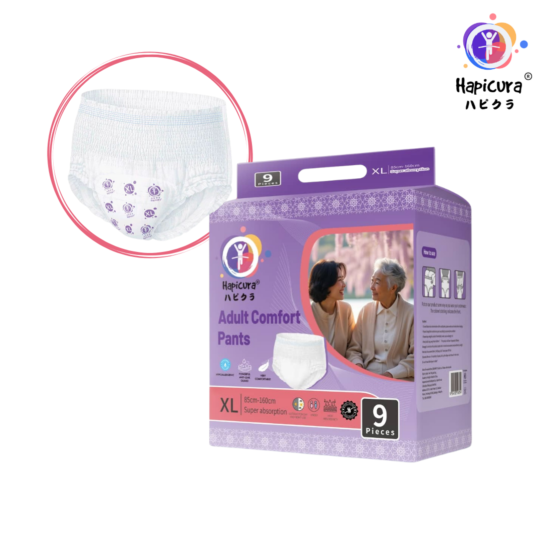 746aa218d5e211fd5e9d94da58d8cffb.png Hapicura Pant Adult Diaper – XL Size - Image 1