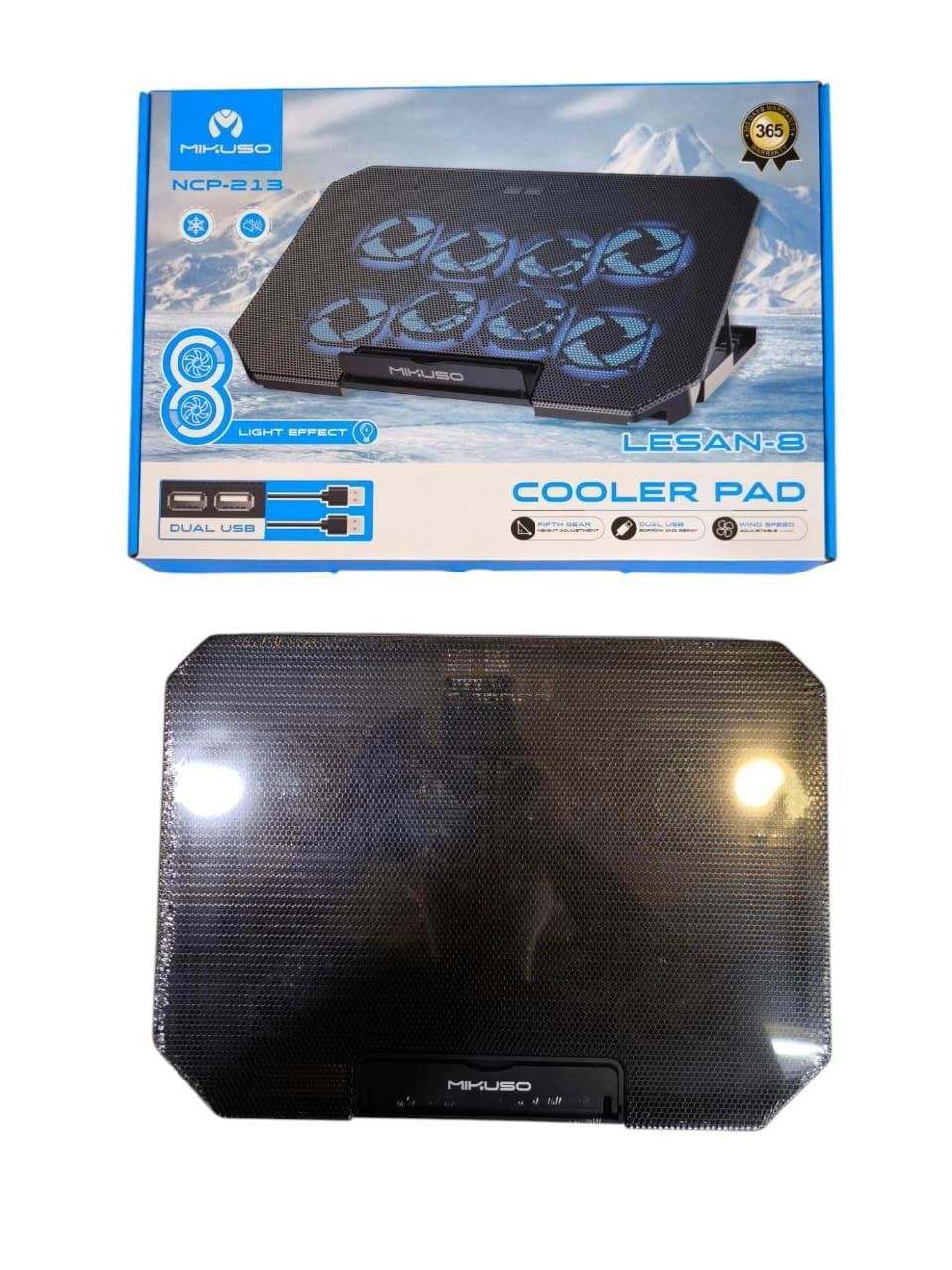 77d8601fd294a5242854508ae5b4172d-4.jpg 2 Fan Cooler Pad Laptop Fan - Image 1