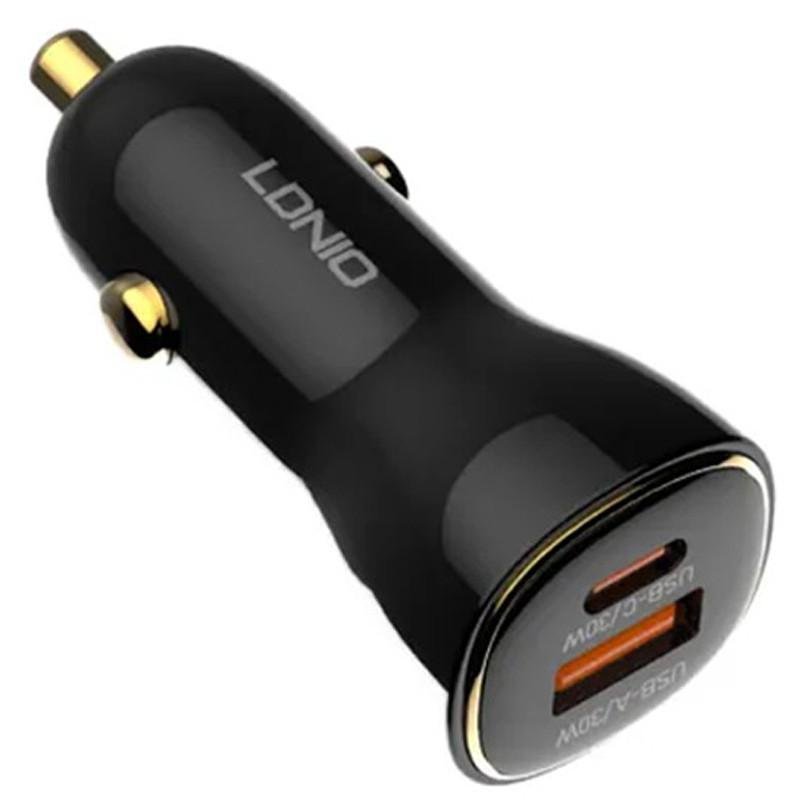 79c28db6604edb81d65036e4558ad7ef.jpg LDNIO C103 60W PD QC Super Fast Car Charger - Image 1