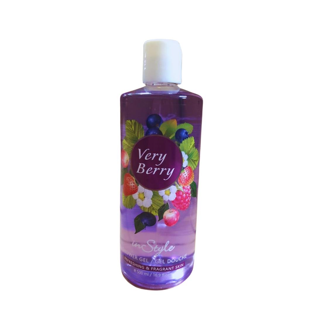 7ada9116e0803f1c8a0cf6ddf9084d2e.jpg INSTYLE SHOWER GEL VERY BERRY 500ML - Image 1