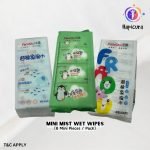 Hapicura Mini Mist Wet Wipes – Random Color