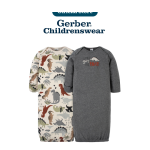 Gerber Baby Boy Dino Gowns 2pcs - Image 5