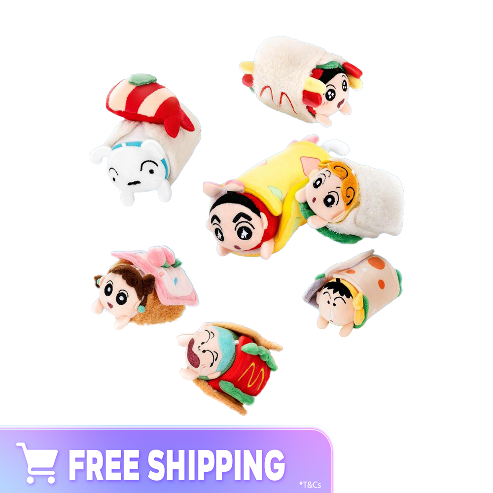 9a1f592afe873c22d7f71673f6daf71a.png Crayon Shin-chan Sushi Roll Series Plush Blind Box - Image 1