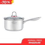 Neoflam Stainless Steel Saucepan with Lid 18cm