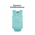 Gerber Sea Sleeveless Onesies Bodysuits 4pcs - Image 5
