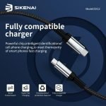 SIKENAI 1.5M 60W Fast Charging Cable Type-C to Type-C SX-12 - Image 4