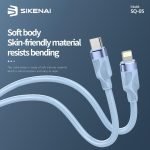 SIKENAI 1M Fast Charging Cable Type-C to Lightning SQ-05 - Image 3