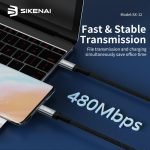 SIKENAI 1.5M 60W Fast Charging Cable Type-C to Type-C SX-12 - Image 6