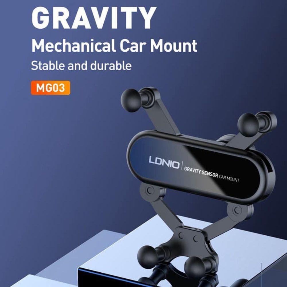bf760651bc45a20806c520880a28e63f-4.jpg Ldnio Gravity Sensor Car Mount MG03 - Image 1