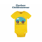 Gerber Trucks Short Sleeve Onesies Bodysuits 4pcs - Image 3