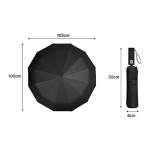 23 Inch Auto Open 12 Panel Double Ribs Umbrella - Image 3
