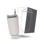 MOFI Stainless Steel Tumbler with Straw – 380ml