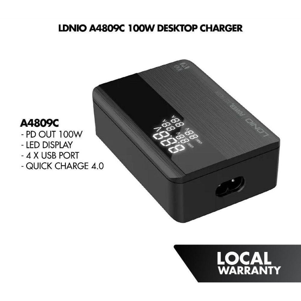 dbe7cbda9e9c02d312178a35346f1412-4.jpg Ldnio PD Desktop Charger 100W A4809C - Image 1