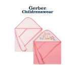 Gerber Girls Princess Hooded Towels 2pcs