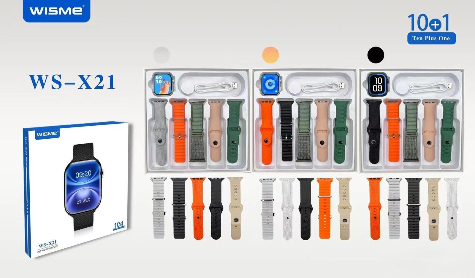 e98df7f45030c548a4fb56764ae61819-2.jpg Water Resistant Smart Watch With 10 Strap - Image 1
