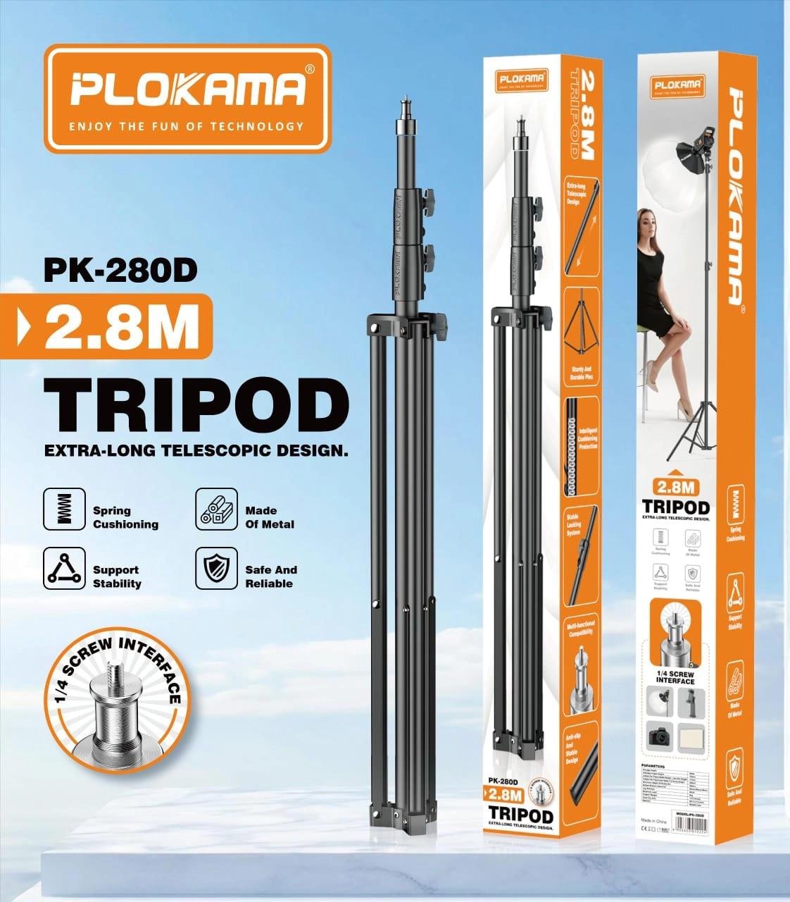 f1670afbfbc5431053bf29c0ed3bb482.jpg 2.8M Tripod Extra-Long Telescopic Design - Image 1