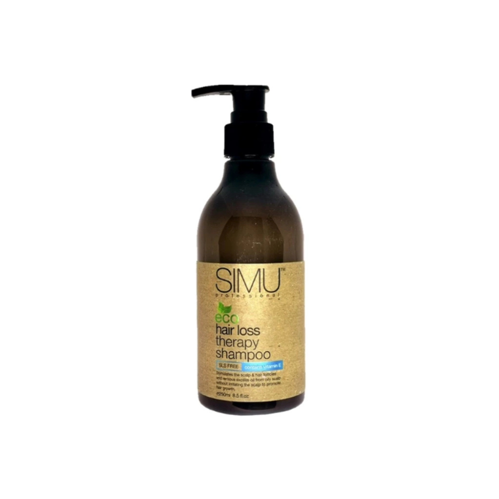 f1fad1115a7ec46e3769b284ec07449d.png Simu Professional Eco Hair Loss Therapy Shampoo 250ml - Image 1