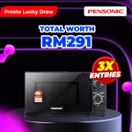 [PRESTO LUCKY DRAW] Pensonic Microwave Oven PMW-2005 (3x Entries)
