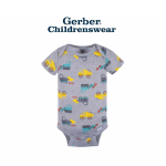 Gerber Trucks Short Sleeve Onesies Bodysuits 4pcs - Image 5